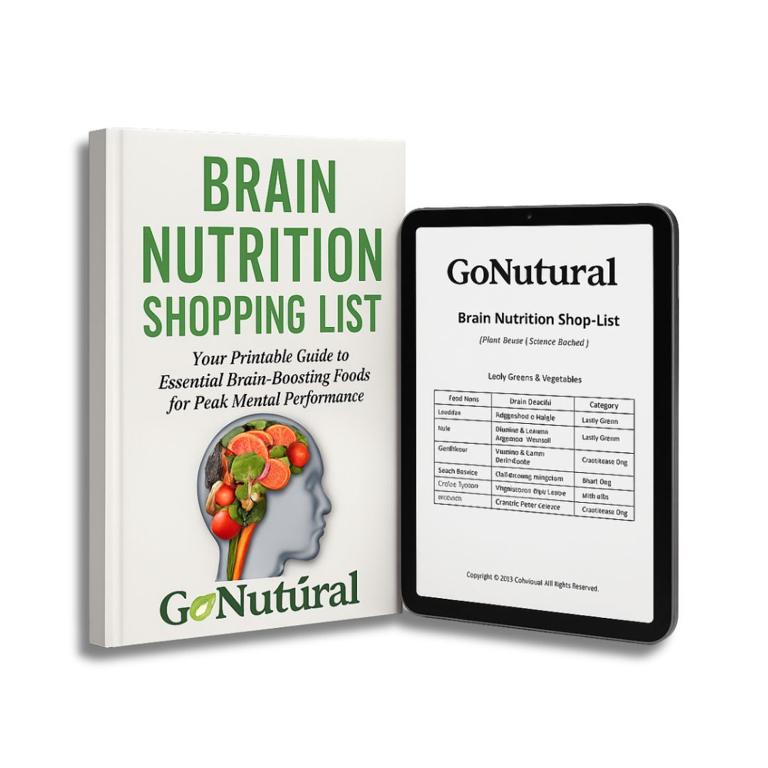 Brain Nutrition Shopping List - Your Printable Guide to Essential Brain-Boosting Foods